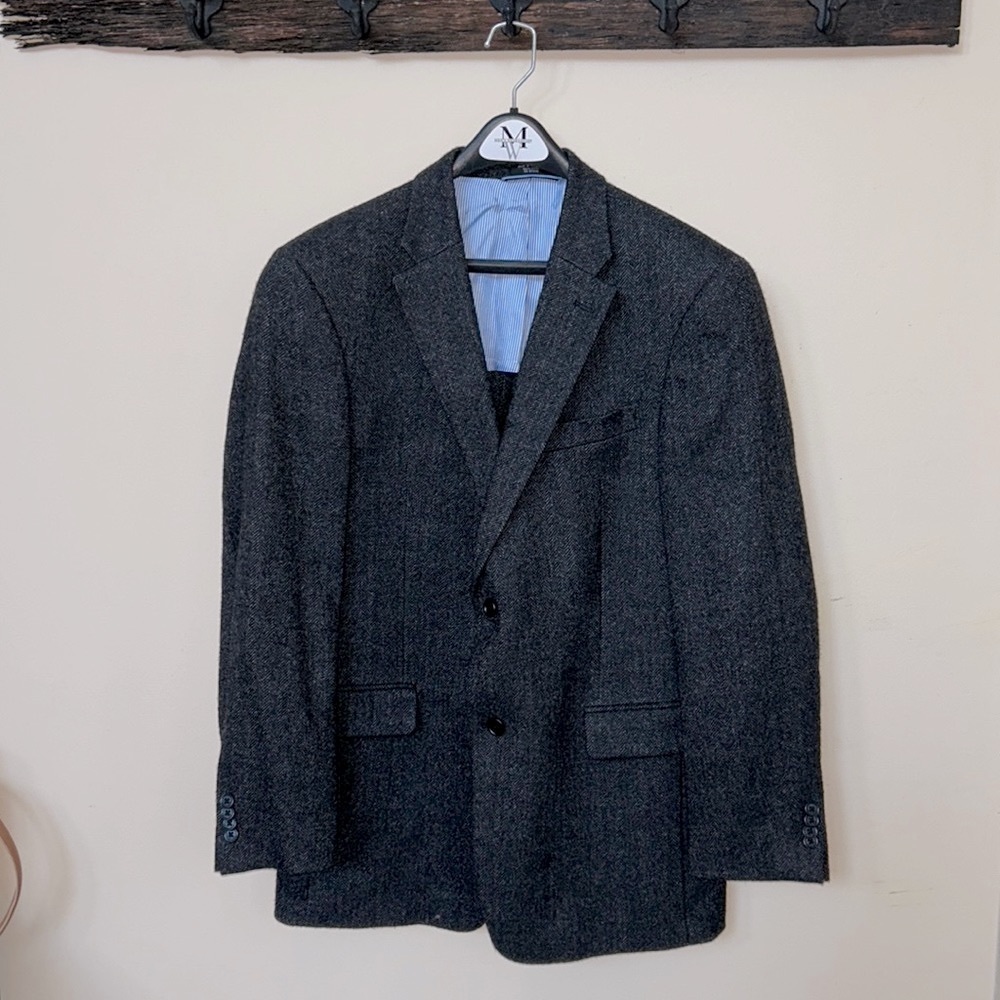 EUC Men’s Gray Tommy Hilfiger Wool Blend Sport Jacket